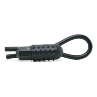 Vibrating Silicone Stud Lasso in Black
