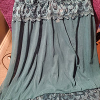 Green Lace & Sheer Babydoll in XL