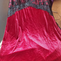 Burgundy Velvet Nightie in 5XL