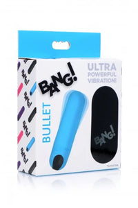 Vibrating Bullet with Remote Control Blue