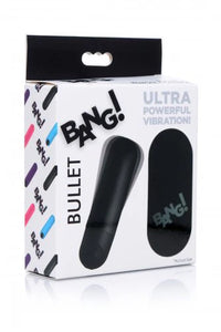 Vibrating Bullet with Remote Control Black