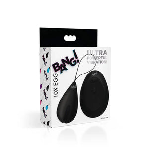 10X Silicone Vibrating Egg - Black