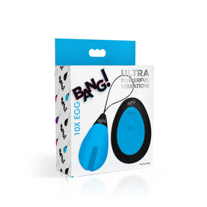 10X Silicone Vibrating Egg - blue