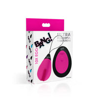 10X Silicone Vibrating Egg - Pink