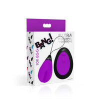 10X Silicone Vibrating Egg - Purple