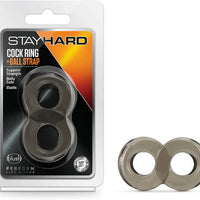 Stay Hard - Cock Ring and Ball Strap - Black