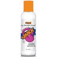 Smack Warming & Lickable Massage Oil – Peach 2oz