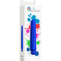 Delia - Classic Vibrator with Silicone Sleeve Royal Blue