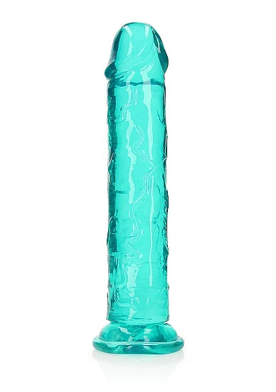 RealRock Crystal Clear Jelly 11 Inch Dildo in turquois