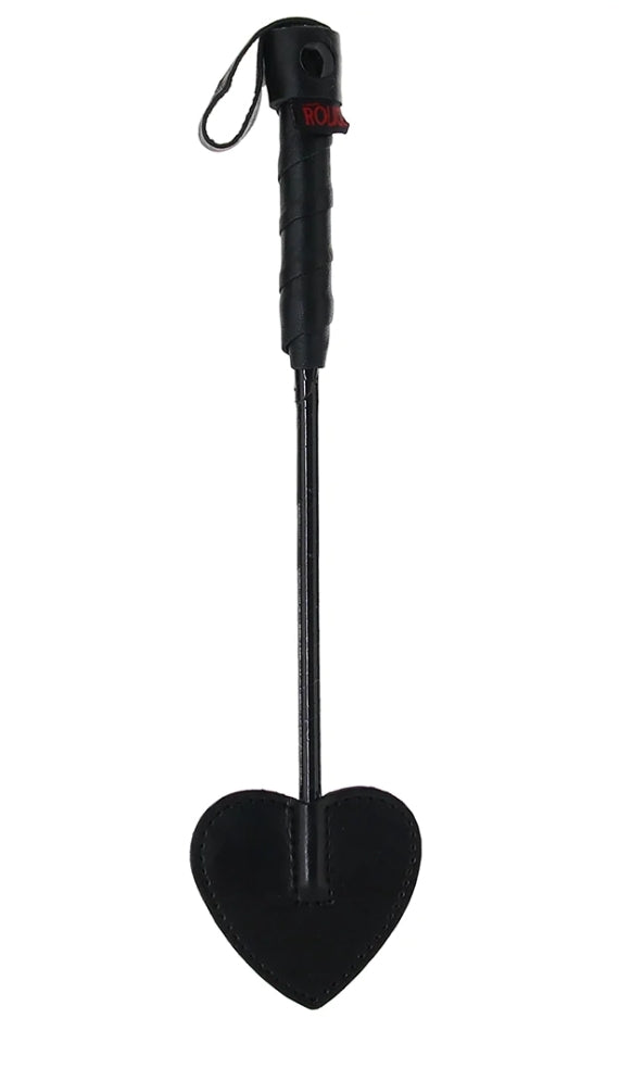 Leather Mini Spade Paddle in Black