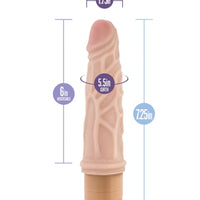 Dr. Skin Vibe 3 - 7.25 Inch Vibrating Cock in Beige