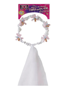 Bachelorette Tiara & Veil with Penis