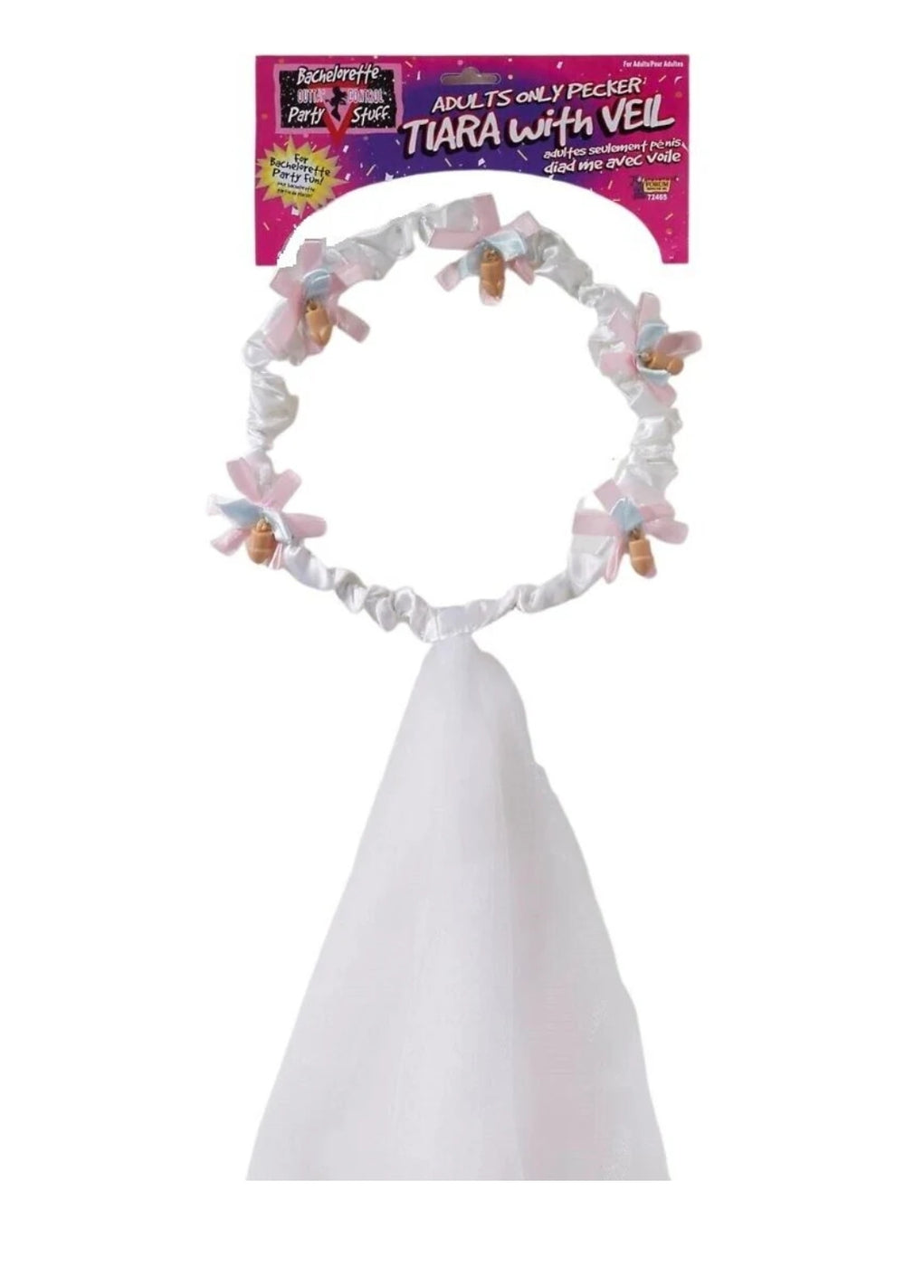 Bachelorette Tiara & Veil with Penis