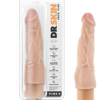 Dr. Skin Vibe 4 - 8 Inch Vibrating Cock - Beige