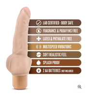 Dr. Skin Vibe 12 - 8 Inch Vibrating Cock - Beige
