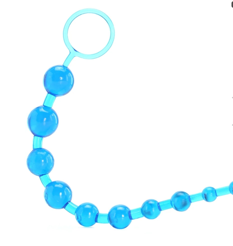 X10 Anal Beads in Blue