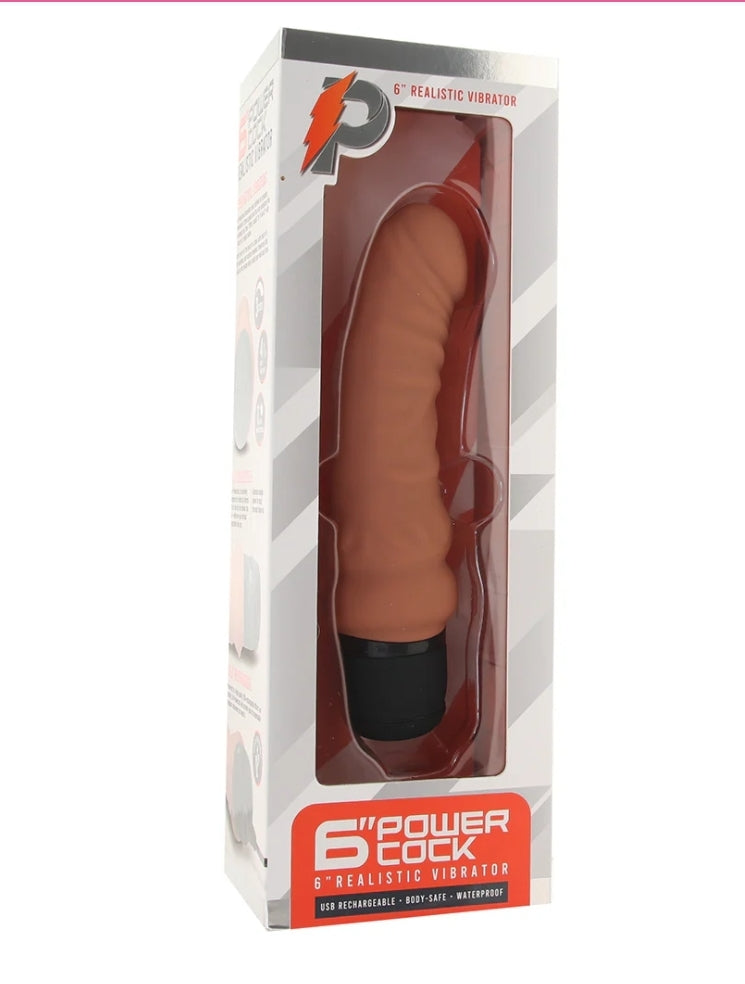 Power Cock 6 Inch Realistic Vibe