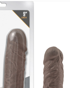 Dr. Skin Silicone - Dr. Mason - 9 Inch Dildo with Suction Cup - Chocolate