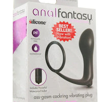 Ass-Gasm Vibrating Cock Ring Plug