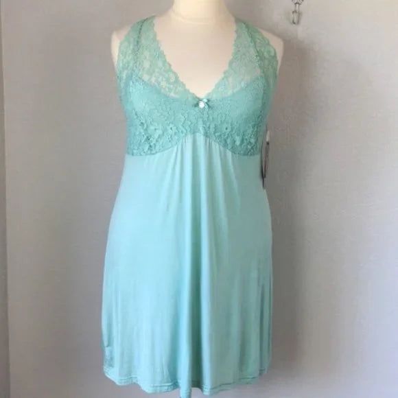 GREEN Daisy Fuentes Mint Green Chemise Nightgown Plus Size 2X ASSORTED SIZES