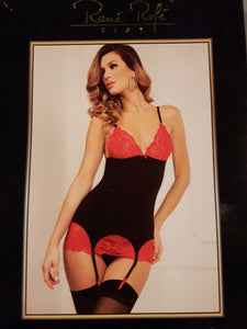 Rene Rolfe Chemise in Red & Black