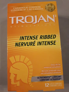 Trojan Intense Ribbed 12 pk