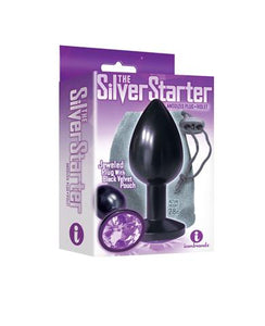 The Silver Starter black & violet Anal jewel