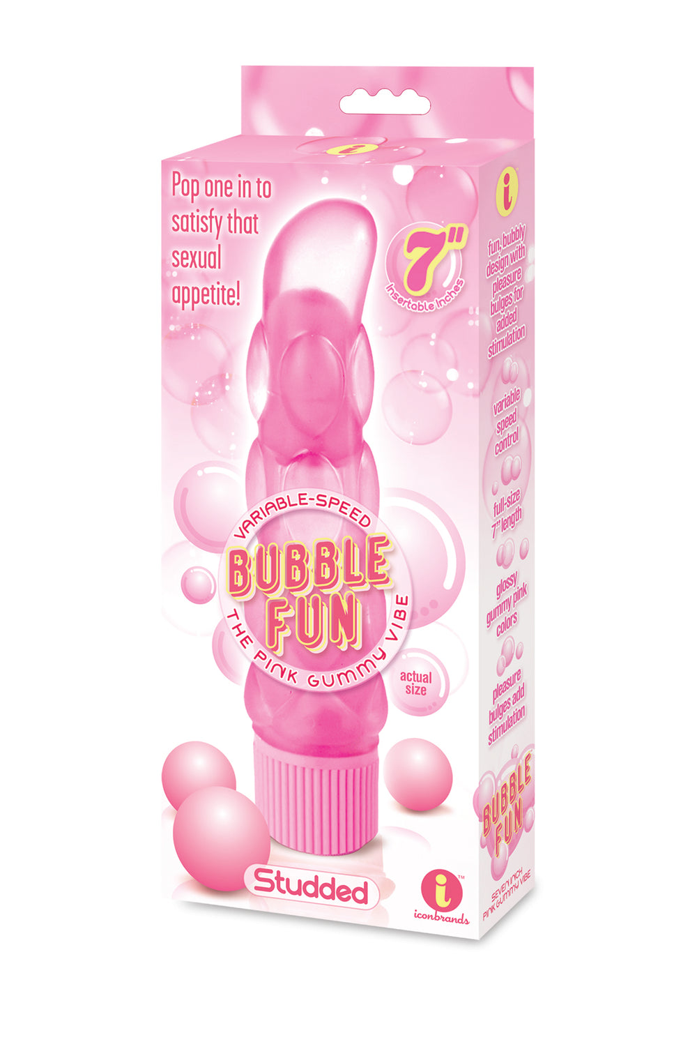 Bubble Fun Studded Vibrator