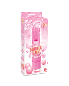 Bubble Fun Ribbed Vibrator