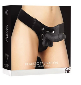 Realistic - 7" - Strap-On - Black