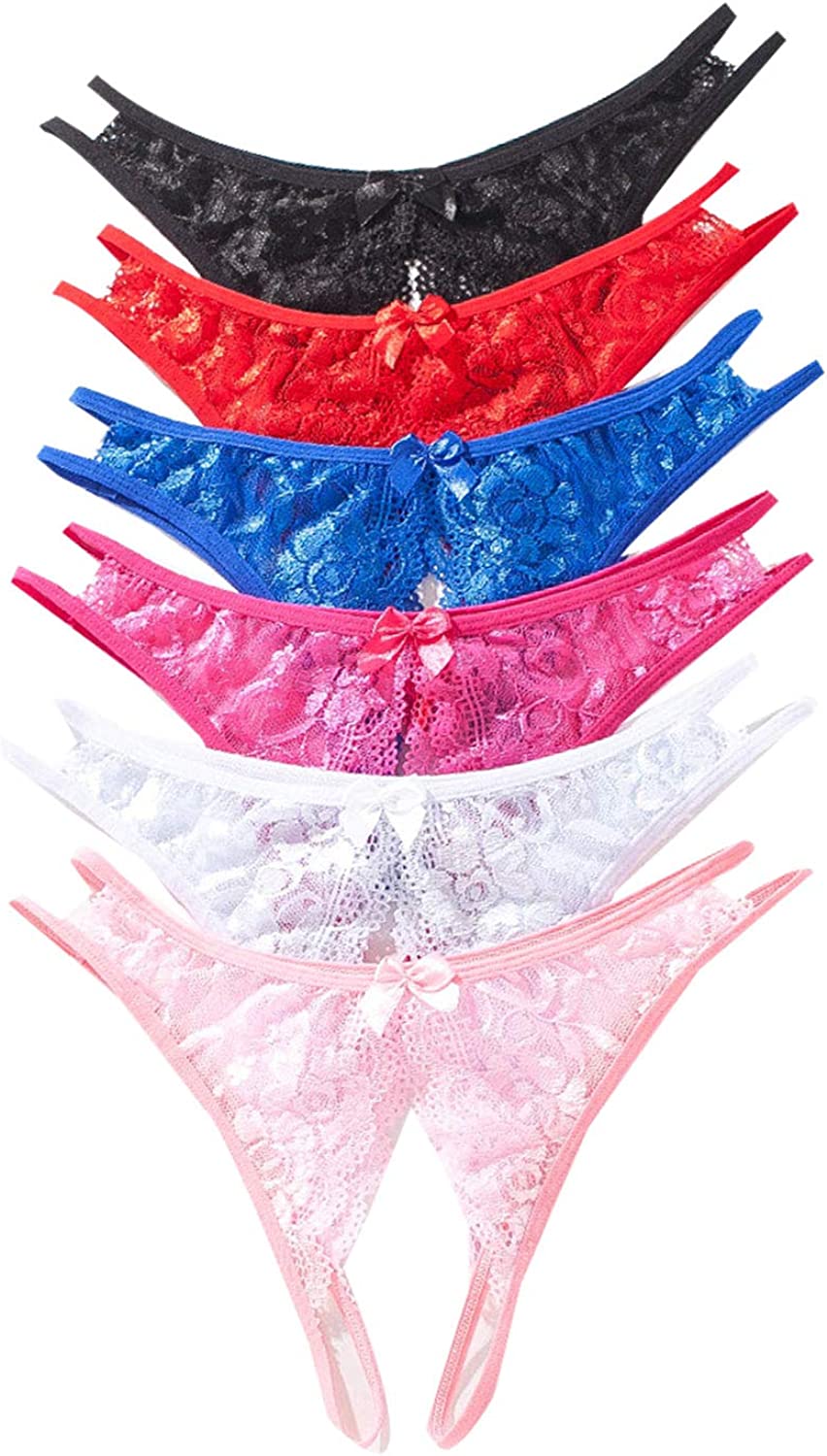 Womens Sexy Thongs No Show Panties Underwear Low Rise ASSORTED COLOURS SIZE L