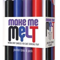 Make me Melt Sensual Warm-Drip Candles 4 Pack Passion Tones