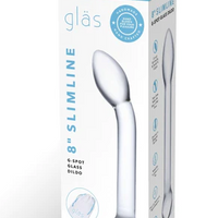 8" Slimline G-Spot Glass Dildo