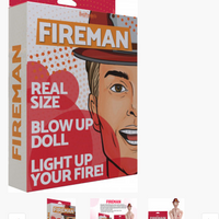 Fireman - Inflatable Party Doll