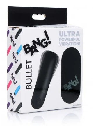 Vibrating Bullet with Remote Control black