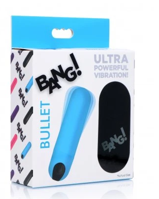 Vibrating Bullet with Remote Control Blue