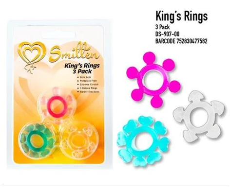 Smitten 3pk King's Rings