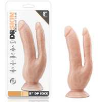 Dr. Skin - 8 Inch Dual Penetration Cock - Vanilla