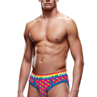 Rainbow Hearts Bubble Butt Jock X-Gen