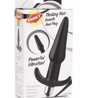 Smooth Vibrating Anal Plug - Black