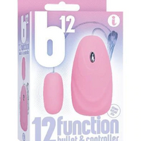 B12 Bullet, 12 Function bullet and remote, Pink