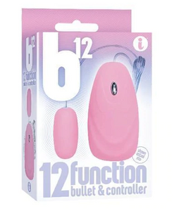 B12 Bullet, 12 Function bullet and remote, Pink