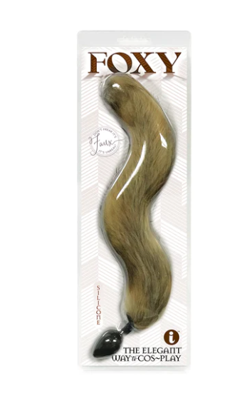 Foxy Fox Tail Silicone Butt Plug Gold