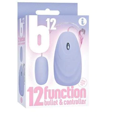 B12 Bullet, 12 Function bullet and remote, Baby Blue