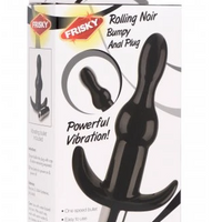 Bumpy Vibrating Anal Plug - Black