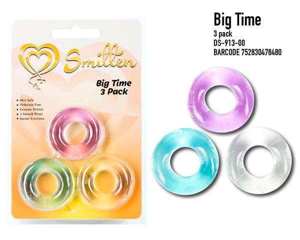 Smitten Big Time 3 Pk of Cock Ring