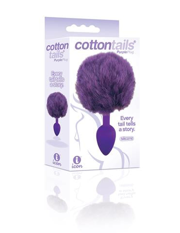 Cottontail Silicone Anal Plug in Purple