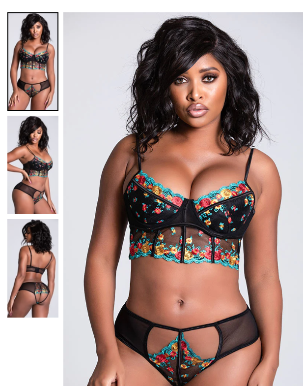 In Bloom Longline Bra Set SIZE SMALL