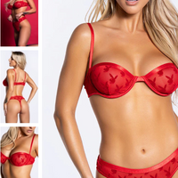 RED Playboy Some Bunny Special Bra Set SIZE XL