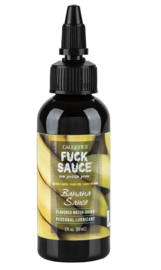 CalExotics – Fuck Sauce – Water-Based Lubricant – Banana - 2oz/60ml